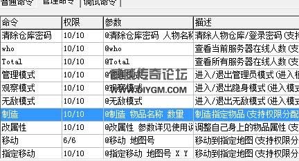 蜀门私服GM命令解析与使用指南