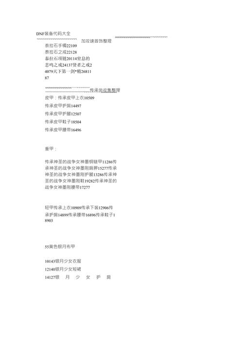 以下是关于蜀门私服装备代码的详细内容: